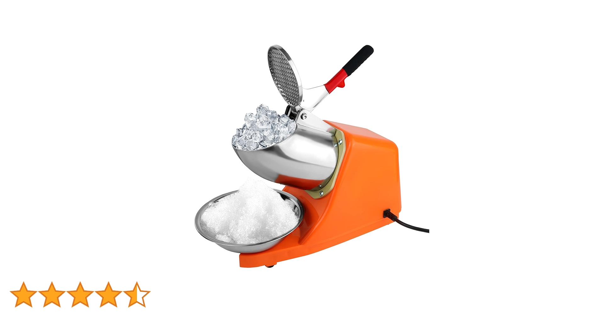 Amazon | 電気砕氷機 300W 電動かき氷り機 デュアルブレード付き